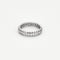 Bague 56 Alliance américaine en platine et diamants 58 Facettes DAX0011