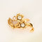 Broche Broche en or jaune et diamants 58 Facettes GU75