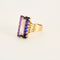 Bague Bague or jaune saphir teal 58 Facettes LP1047/14