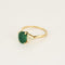 Bague 61 Bague en or jaune, émeraude et diamants troidia 58 Facettes LEN1849X3