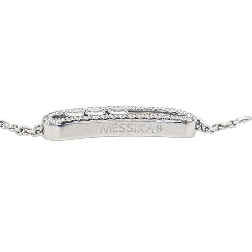 Bracelet Bracelet Messika Baby Move Or blanc Diamant 58 Facettes 4195562RV