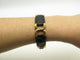Bracelet vintage bracelet HERMES place beauvau 17cm cuir crocodile alligator noir 58 Facettes 265969