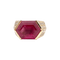 Bague 52 Bague vintage O.J. Perrin or jaune, diamants, tourmaline rose. 58 Facettes 34371