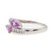 Bague 55 Bague Toi & Moi Or blanc Saphir, Diamant 58 Facettes 2842407CN