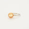Bague 52 Bague or blanc perle Gold avec diamants 58 Facettes 519274