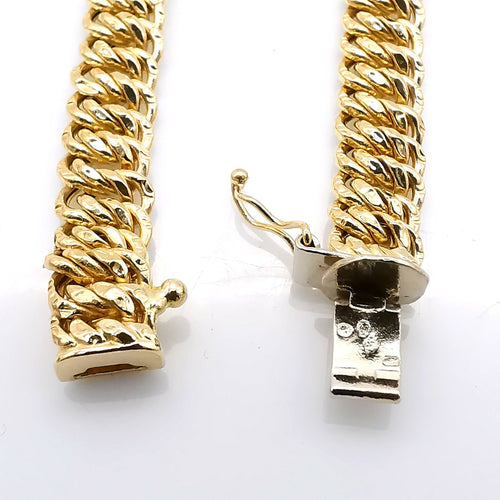 Collier Collier maille américaine or jaune 58 Facettes