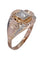 Bague 54 Solitaire diamant années 50 58 Facettes 093031