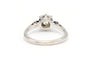 Bague 53 Bague Art Déco en or blanc sertie d'un diamant 58 Facettes B605