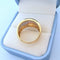 Bague 58.5 Bague Jonc bombé - Diamants - Or blanc et or jaune 18 K 58 Facettes AA 1714
