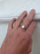 Bague 53.5 Solitaire en or, style Art déco tardif, serti d'un diamant taille brillant ancien de 1,14 carat. 58 Facettes