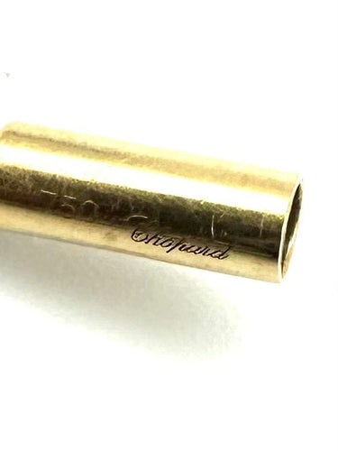 Collier CHOPARD. Collection "Happy Diamonds", collier or jaune 18K et diamants 58 Facettes