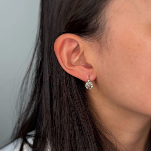Boucles d'oreilles Boucles d'oreilles dormeuses - Or & Diamants 58 Facettes 250318R