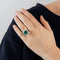 Bague 54 Bague émeraude et diamants 58 Facettes 32400191