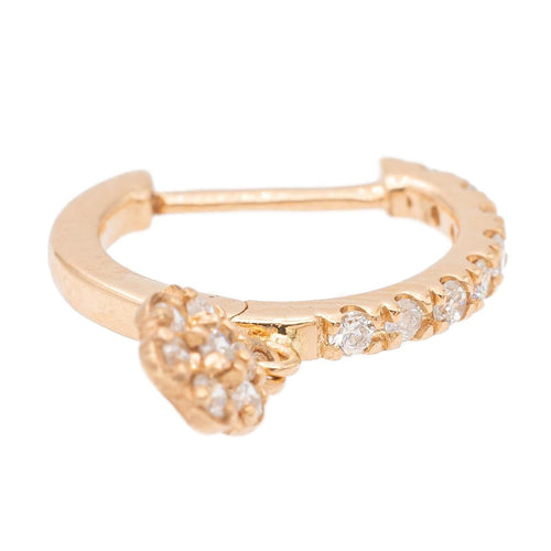 Boucles d'oreilles Ginette NY Boucles d'oreilles Be mine lotus solo Or rose Diamant 58 Facettes 2678580CN