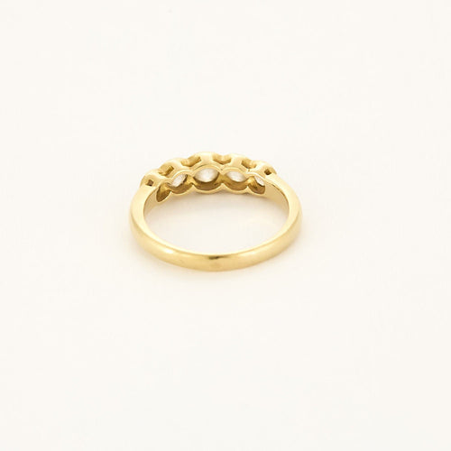 Bague 56,5 Bague jarretière or jaune et diamants 58 Facettes B250218