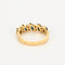 Bague 54 Bague jarretière or jaune saphirs diamants 58 Facettes