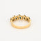 Bague 54 Bague jarretière or jaune saphirs diamants 58 Facettes