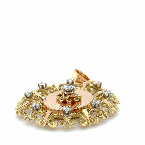 Pendentif Pendentif Deux Ors Et Diamants 58 Facettes RÉF 7088/13