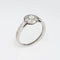 Bague 50.5 Bague de fiançailles ronde en platine avec halo de diamants Tiffany & Co 58 Facettes G13747