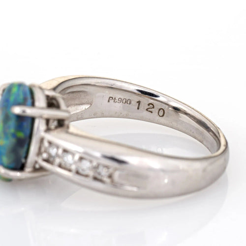 Bague 52 Bague platine diamant opale 1,20 ct 58 Facettes G11996