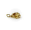 Pendentif Breloque fleur de citrine sculptée à la main en or 14 carats, signée 58 Facettes A2006W