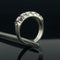 Bague Rivieras d'or blanc 58 Facettes