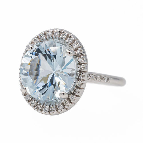 Bague 51 Mauboussin Bague Vraiment toi Or blanc Aigue Marine 58 Facettes 3548811CN