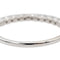 Bague 53 Bague Demi alliance Or blanc Diamant 58 Facettes 2916895CN