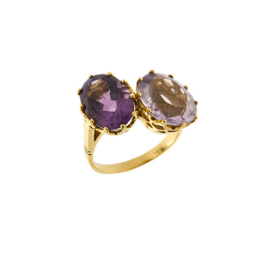 Bague 62 Bague Toi & Moi améthystes 58 Facettes 30179