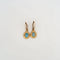 Boucles d'oreilles Dormeuses Or Jaune & Aqua Aura 58 Facettes