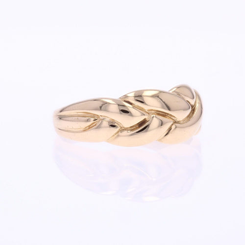 Bague 53 Bague or jaune tressé d'occasion 58 Facettes CV137
