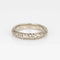Bague 50.25 Bague de mariage Art déco vintage en or blanc, motif floral 58 Facettes G12483
