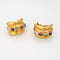 Boucles d'oreilles Boucles d'oreilles Elizabeth Locke en pierres précieuses Amalfi Tutti Frutti Créoles larges en or 18 carats 58 Facettes G13954