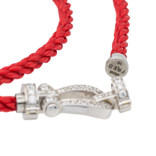 Bracelet Fred Bracelet Force 10 Or blanc Diamant 58 Facettes 3552052CN
