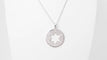 Collier Collier pendentif étoile de David en or blanc et diamants 58 Facettes 27387