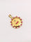 Pendentif Médaille Amour AUGIS entourage coeur rubis Plus qu’hier moins que demain diamant rubis 58 Facettes J457