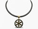 Collier collier BULGARI tondo pendentif flocon de neige or jaune 18k acier 58 Facettes 271635