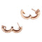 Boucles d'oreilles Créoles Bulagri "B.Zero1" or rose. 58 Facettes 33906