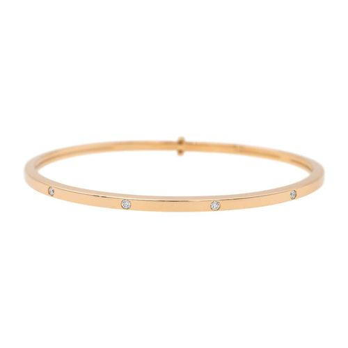Bracelet Bracelet Jonc Or rose Diamant 58 Facettes 3605364CN
