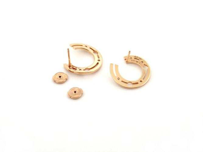 Boucles d'oreilles boucles d'oreilles DINH VAN creoles pulse or rose 58 Facettes 259886