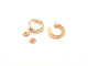 Boucles d'oreilles boucles d'oreilles DINH VAN creoles pulse or rose 58 Facettes 259886