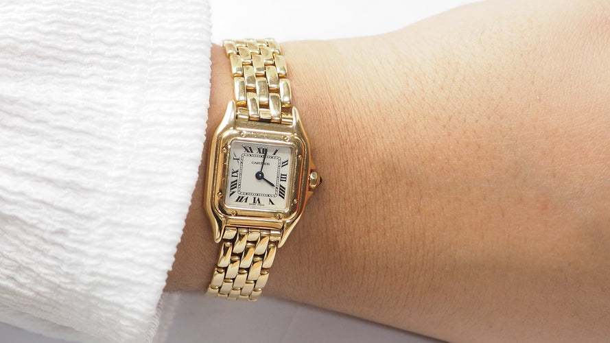 Montre Montre Cartier Panthère en or jaune 58 Facettes 32981