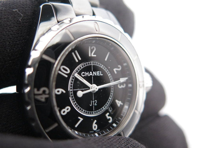 Montre montre CHANEL j12 intense black 33 mm ceramique noire + boite 58 Facettes 261661