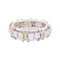Bague 48 Bague Tiffany & Co. "Sixteen Stones Jean Schlumberger" or jaune, platine, diamants. 58 Facettes 33710
