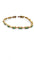 Bracelet Bracelet or jaune émeraude et diamants 58 Facettes