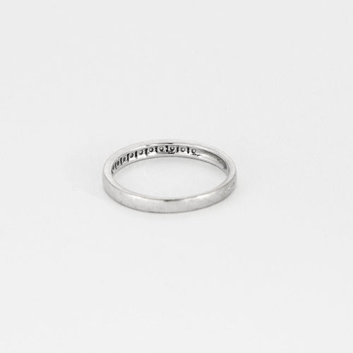 Bague 47,5 Demi-Alliance or blanc et diamants 58 Facettes PER1307