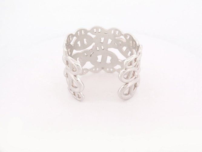 Bracelet bracelet HERMES chaine d'ancre enchainee tgm en argent 58 Facettes 259929