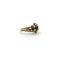 Bague Bague en or 15 carats avec grenats, émeraudes et perles 58 Facettes