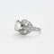 Bague 52 Bague dôme en platine, or blanc et diamants 58 Facettes