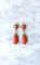 Boucles d'oreilles Boucles d'oreille anciennes or jaune, corail 58 Facettes